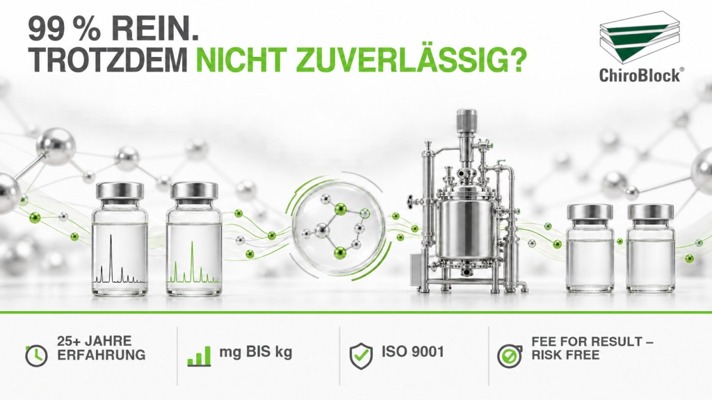 Zwei Chargen derselben Chemikalie mit unterschiedlichen Analyseprofilen führen über Prozessentwicklung zu einer konsistenten Versorgung aus zwei Quellen